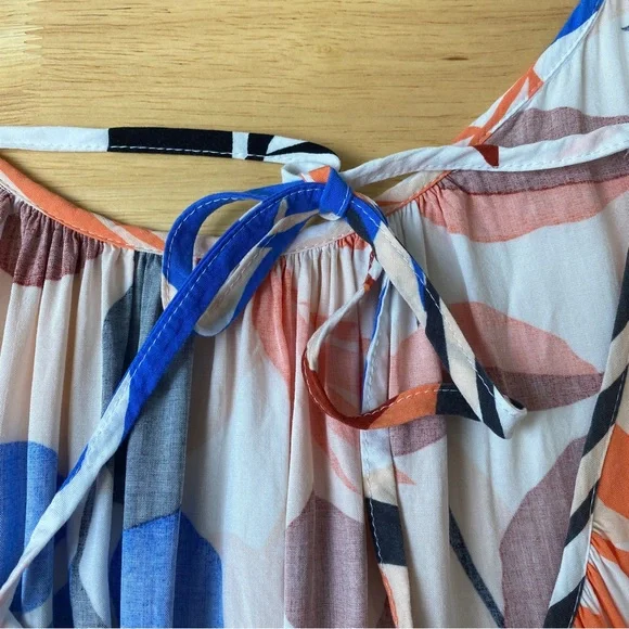 SEAFOLLY "In The Jungle" Multicoloured Floral Print Maxi Slip Dress Size XL 14 - Picture 9 of 12